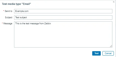 Zabbix настройка способов оповещения